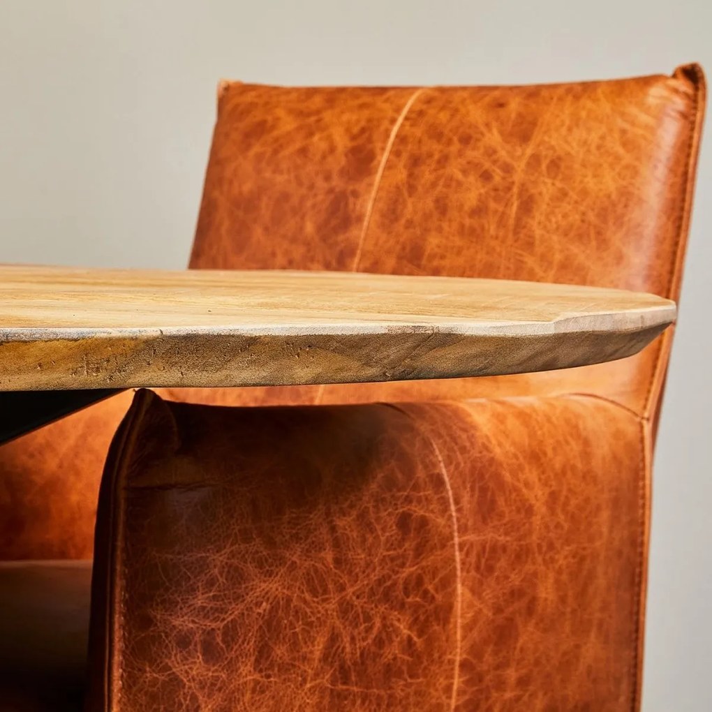 Starfurn Arlington Ronde Eettafel Mangohout 140 Cm - 140 X 140cm.