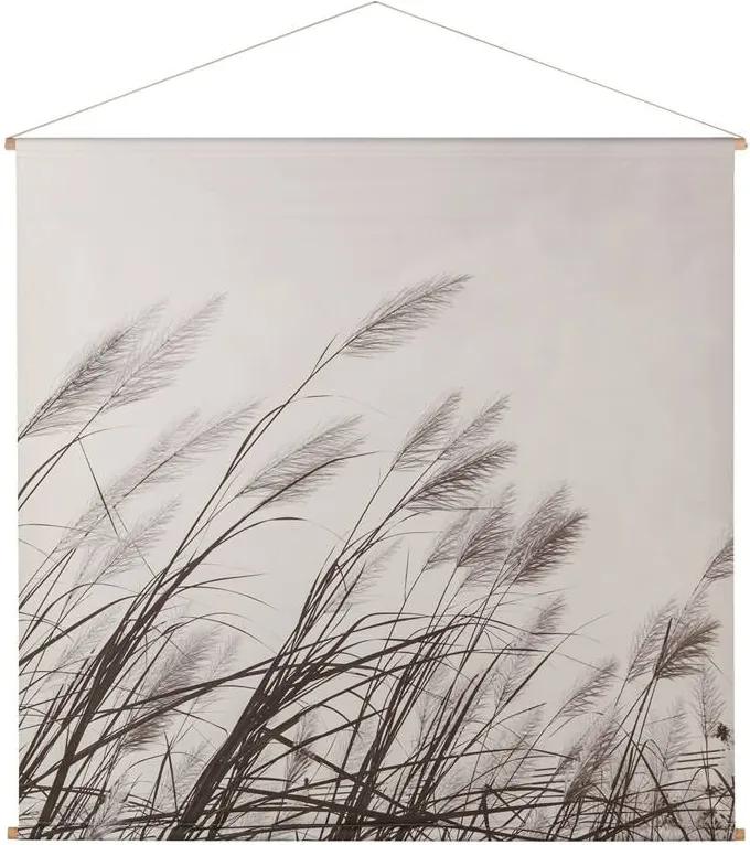 Canvas Wandhanger Grass Grijs