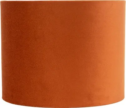 Stoffen lampenkap oranje met gouden binnenkant 18/18/14