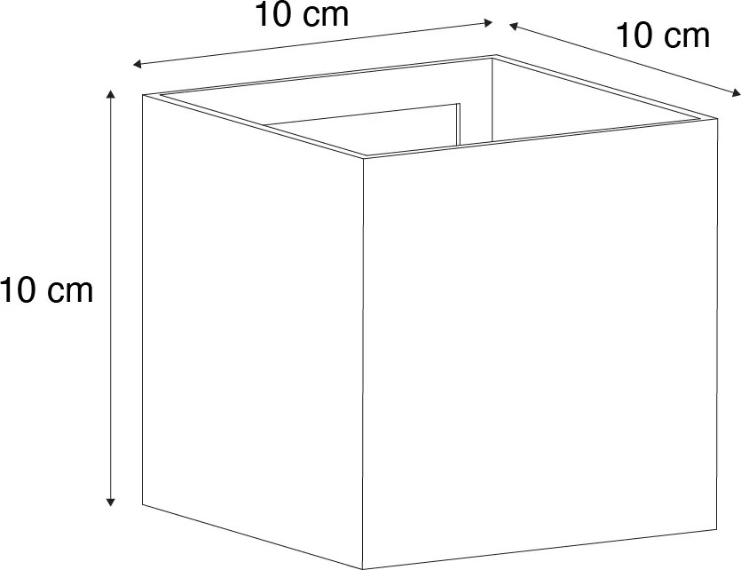 Scandinavische buiten wandlamp hout print incl. LED IP54 - Edwin