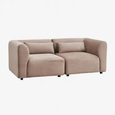 2-delige Modulaire Bank Fogler Corduroy Kameelbruin - Sklum