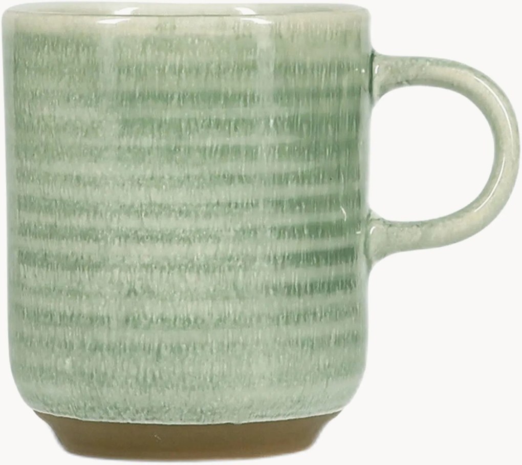 Bekers Cameo Green, 4-delig