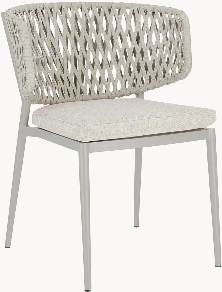 Stapelbare tuinstoelen Isauria met armleuning, 4-delig