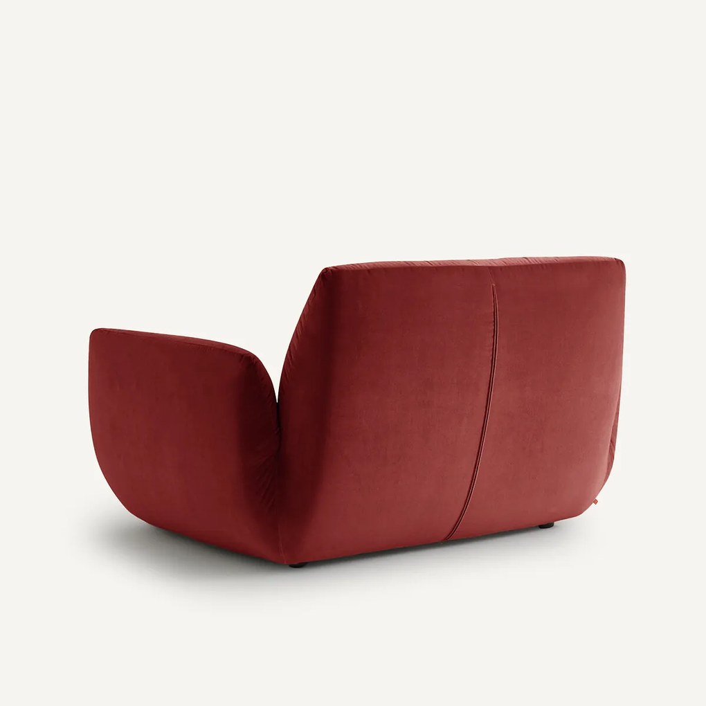 Fauteuil in fluweel, Spogano