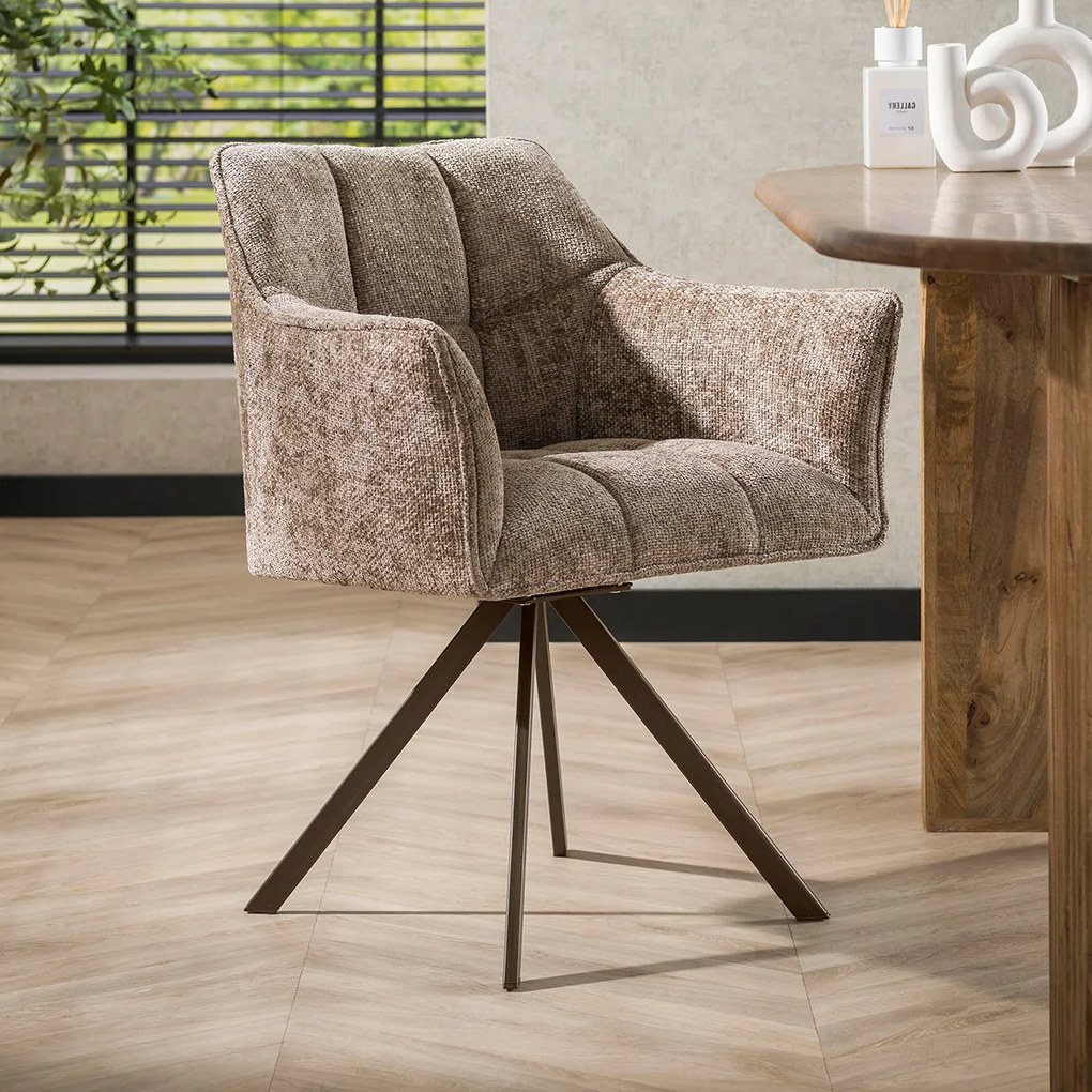 Draaibare Eetkamerstoel Champagne