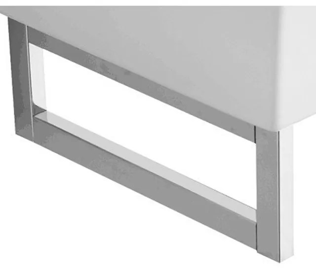 Villeroy en Boch Memento handdoekhouder inclusief bevestiging 34,5x10cm glans RVS 874934d7