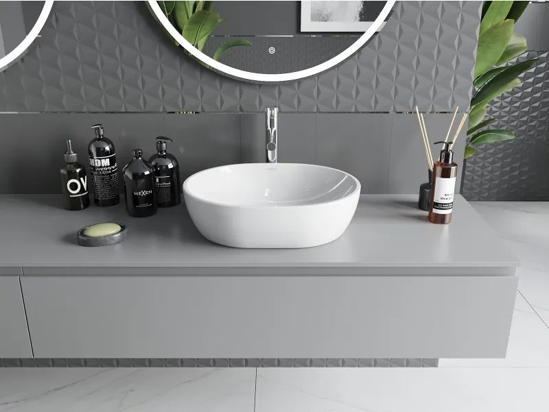 Mexen Viki opbouw wasbak 48 x 35 cm, wit - 21054800
