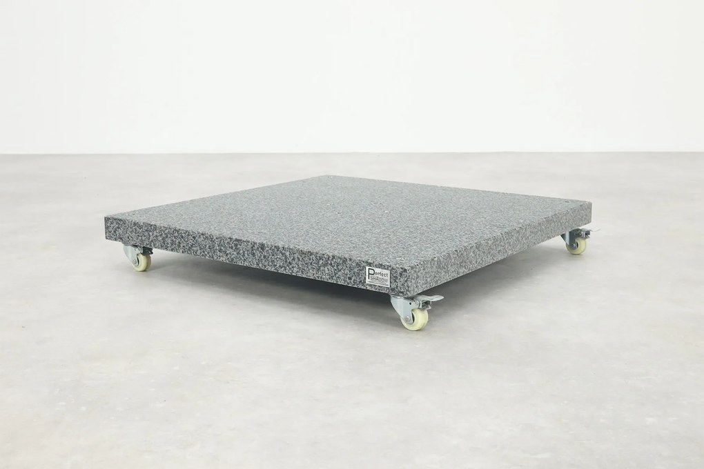 Platinum Challenger Zweefparasol T2 3x3 m - Olijf met voet en hoes