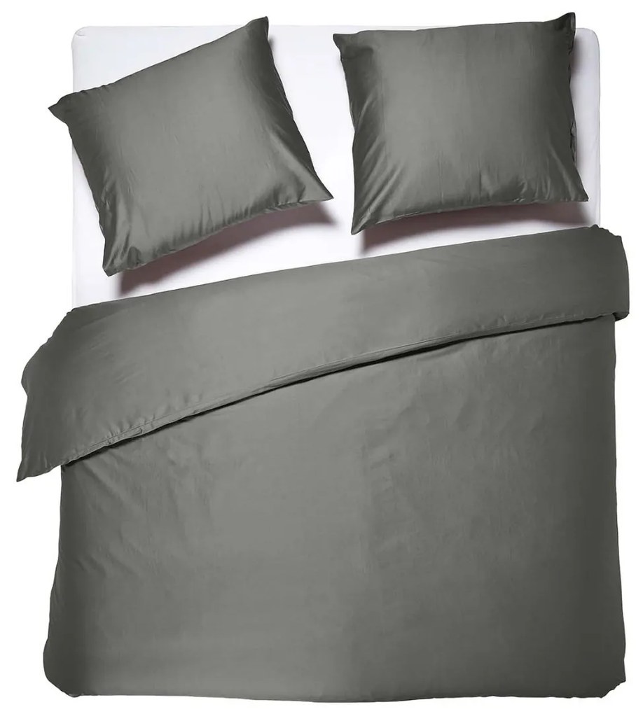Dixxius Luxurious Porto Dekbedovertrek Steel – Bij Swiss Sense
