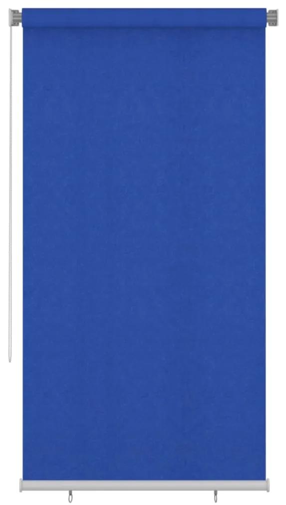 vidaXL Rolgordijn voor buiten 120x230 cm HDPE blauw