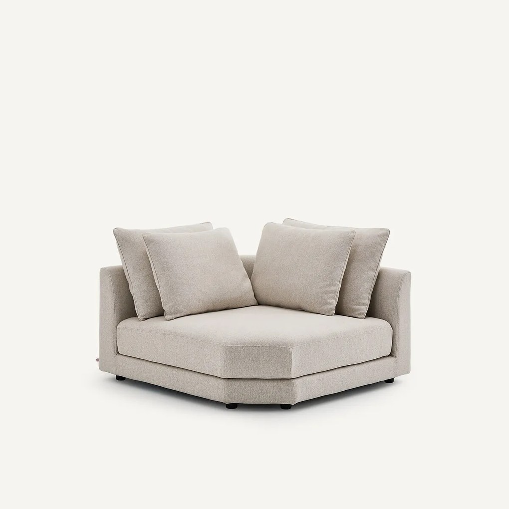 Modulair hoekelement in tweed, TIBERIO