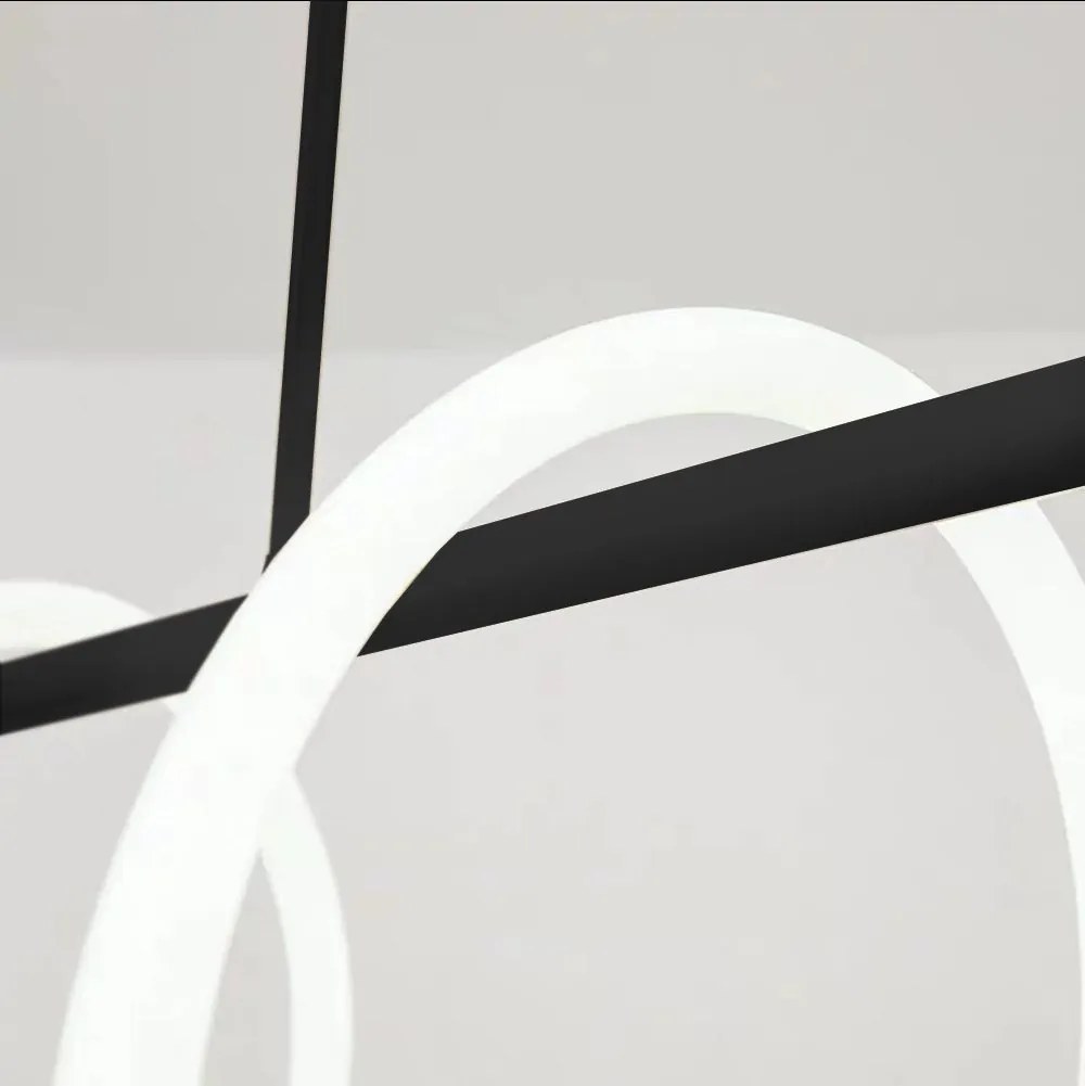 APP857-W Lange zwarte LED wandlamp