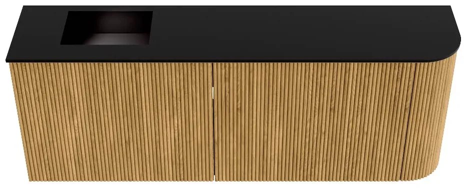 Mondiaz Joya 110cm toiletmeubel ronding rechts oak met wastafel faye links 1 kraangat urban