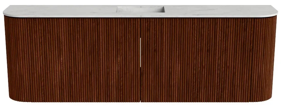 Mondiaz Joya DLux 125cm toiletmeubel ronding links/rechts ruby met wastafel faye midden zonder kraangat opalo