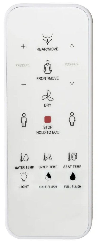 SaniGoods Smart douchewc met softclose zitting glans wit