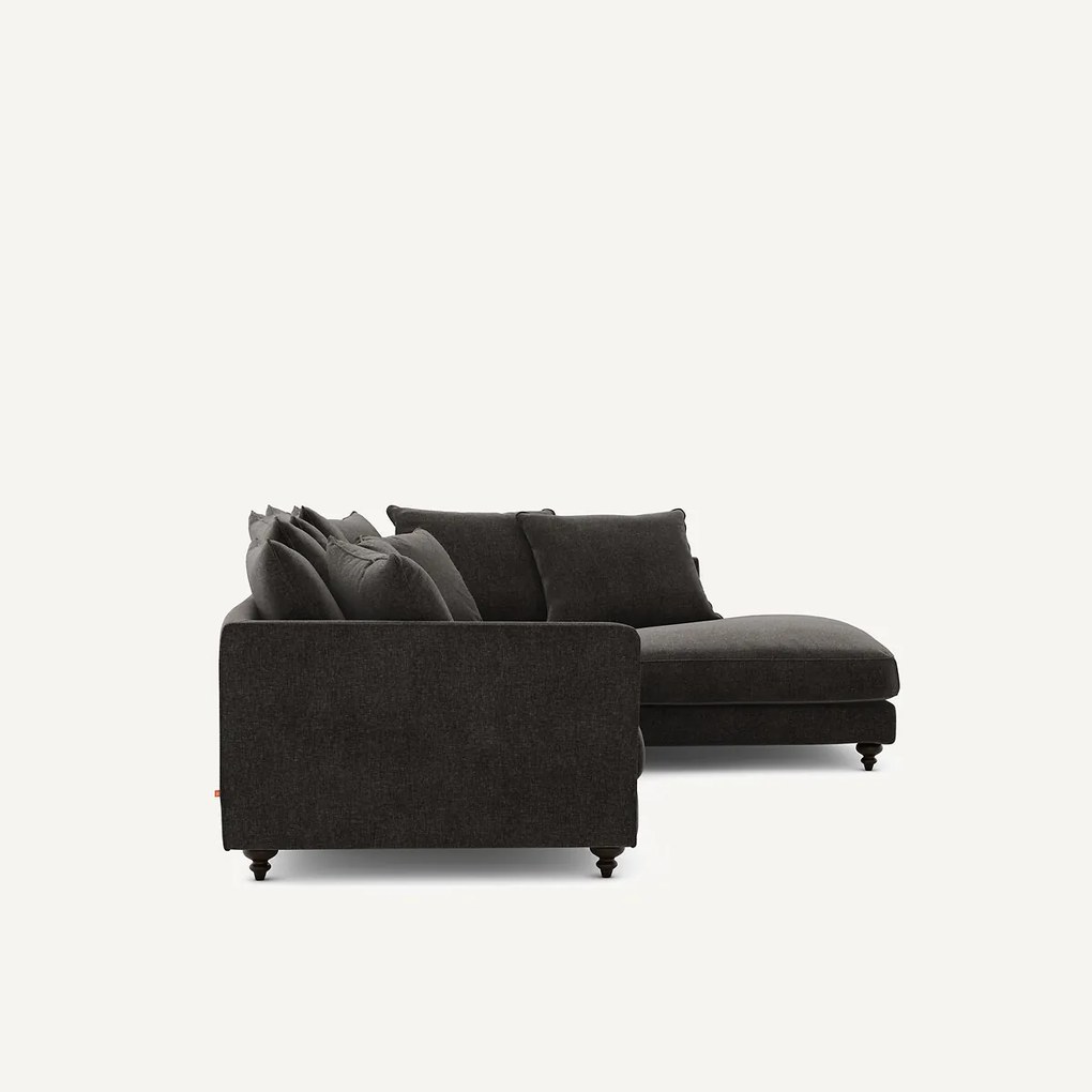 Hoekslaapbank in chenille fluweel, Lazare