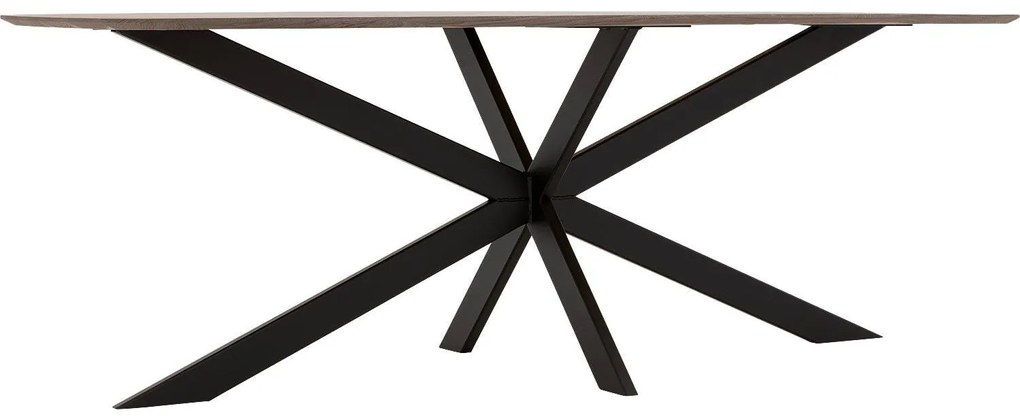 Goossens Excellent Eettafel Uniek, Semi ovaal 220 x 120 cm