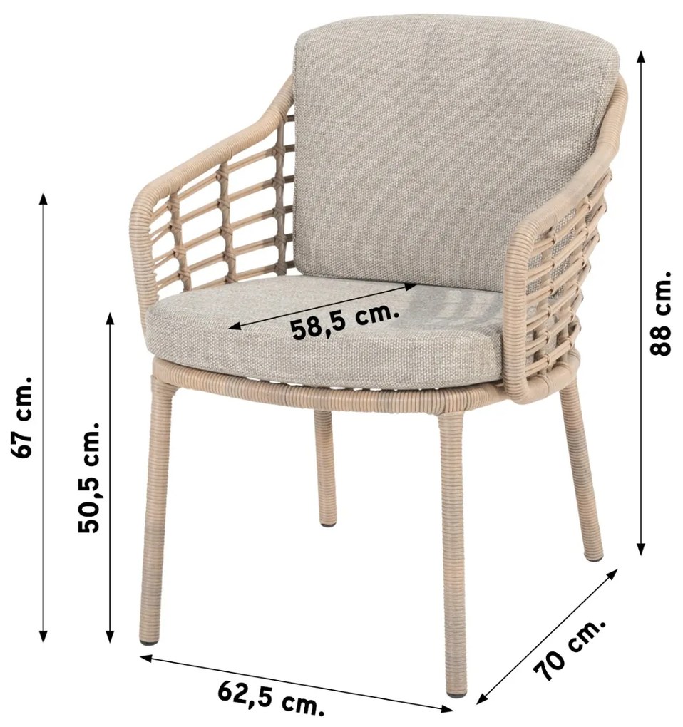 4 Seasons Como/Prado ronde tuinset - Ø160 cm.