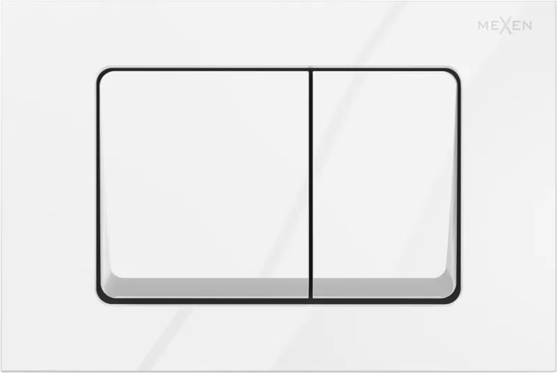 Mexen Fenix 10 XS spoelknop, glanzend wit - 601000