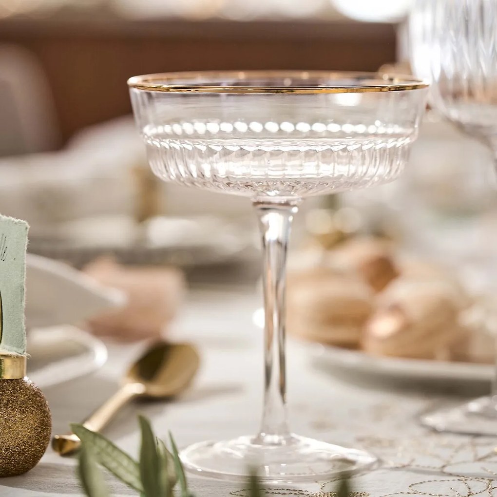 Set van 4 champagneglazen, Lurik