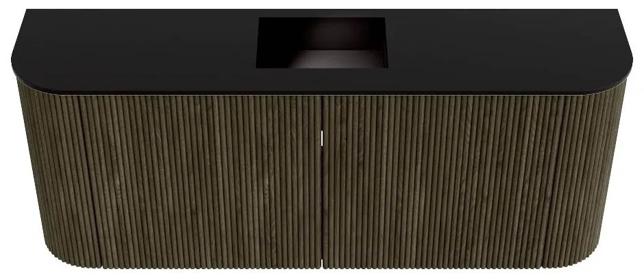 Mondiaz Joya 105cm toiletmeubel ronding links/rechts shadow met wastafel faye midden zonder kraangat urban
