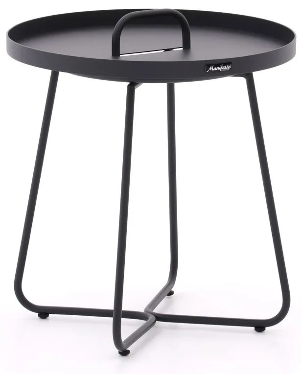 Bijzettafel tuin Manifesto  | Rond  | Tuintafel Aluminium | Ø50cm | Kees Smit Tuinmeubelen