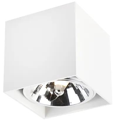 Design Spot / Opbouwspot / Plafondspot wit vierkant - Box Design, Industriele / Industrie / Industrial, Modern G9 Binnenverlichting Lamp