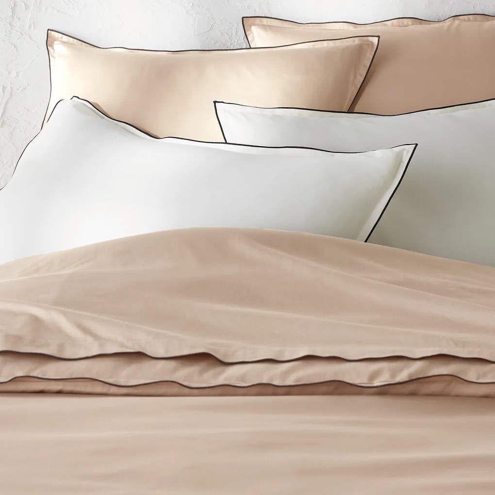 Kussensloop in gewassen katoensatijn van 118 draden, Victor uni