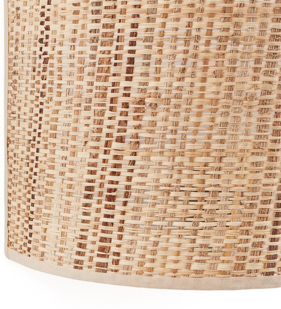 Wandlamp in raffia, Lisoa