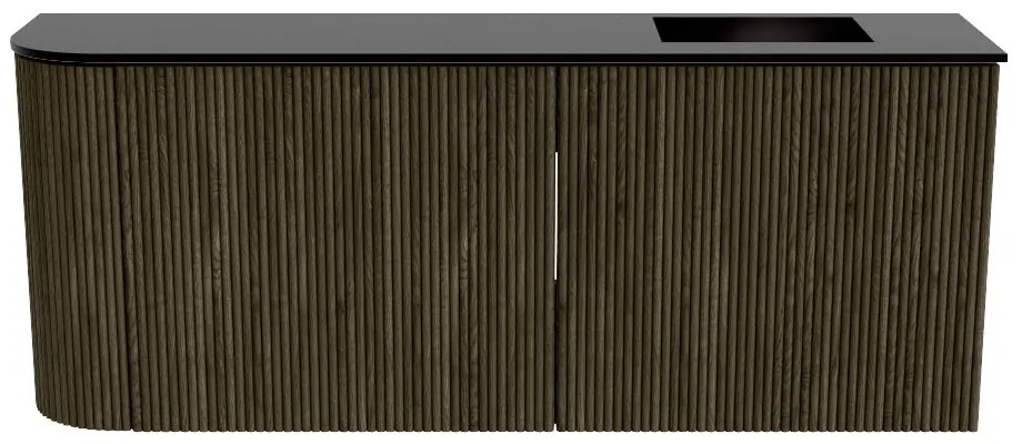 Mondiaz Joya 100cm toiletmeubel ronding links shadow met wastafel faye rechts 1 kraangat urban