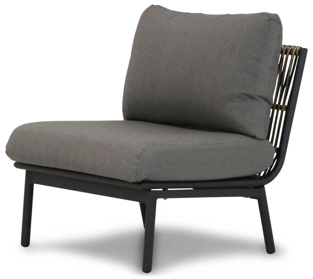 Hoek loungeset 5 personen Aluminium/wicker Taupe  Coco Nathan/Enchante