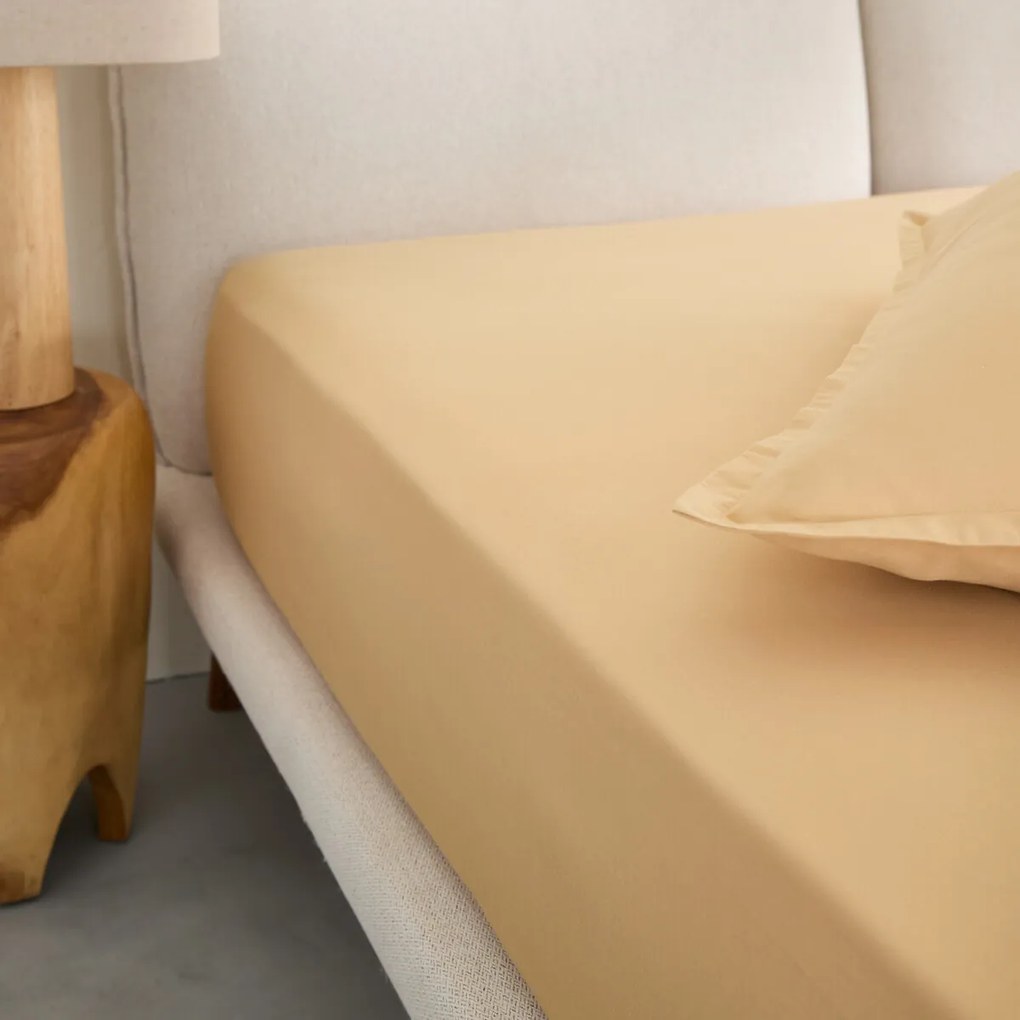 Hoeslaken, gewassen katoensatijn, omslag 30 cm, Saria