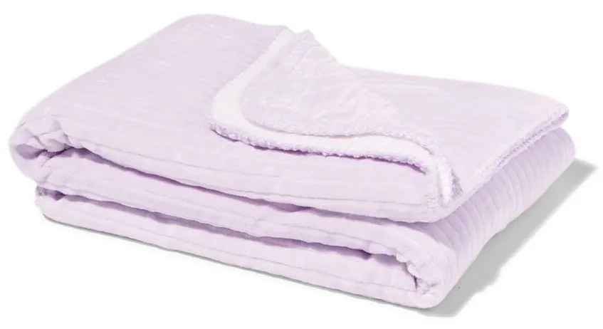 HEMA Woonplaid Fleece/sherpa 130x150 Lila (lila)