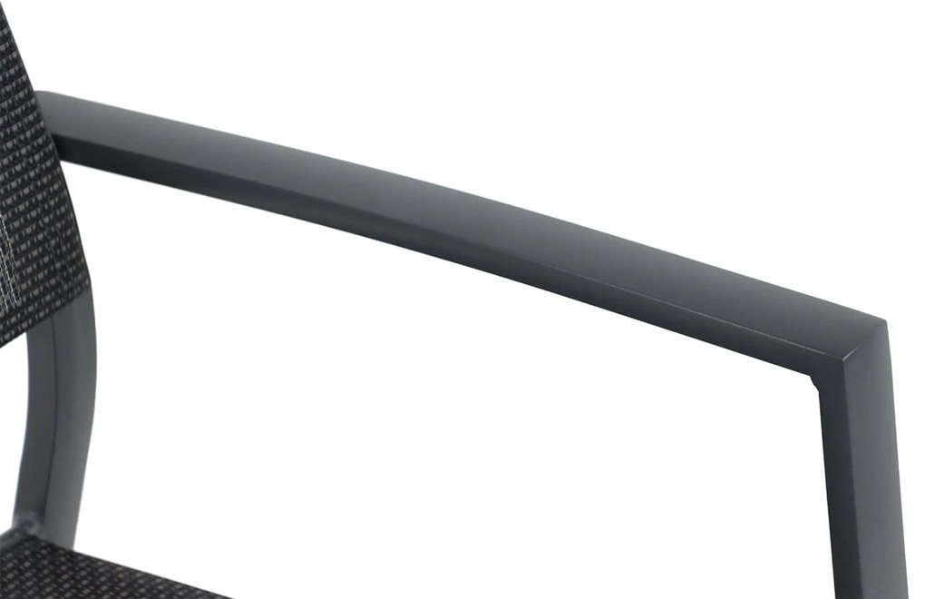 Tuinset 4 personen 100 cm Aluminium/textileen Grijs Lifestyle Garden Furniture Sella/Borello