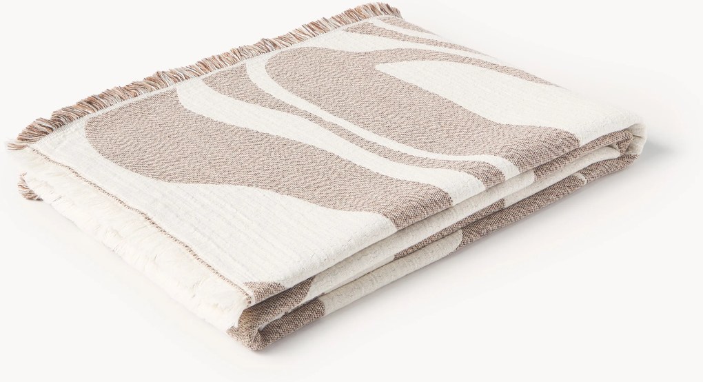 Jacquard plaid Rui met franjes