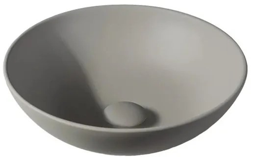 By Goof Waskom - opbouw - 38.5x13.8x38.5cm - Solid surface - Rond - Mat Greige JBS6346