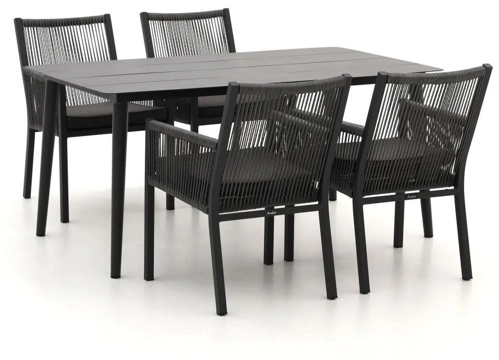 Diningset Manifesto  | 4 personen | Tuinset aluminium | 5-delig | Kees Smit Tuinmeubelen
