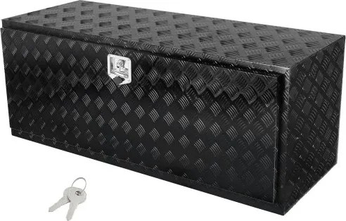 VEVOR Truckbox gereedschapskist, onderbouw aanhangwagenkist, gereedschapskist 1524 x 610 x 610 mm pick-up opbergkist, aluminiumlegering, 50 kg laadvermogen gereedschapskist, afsluitbare opbergkist