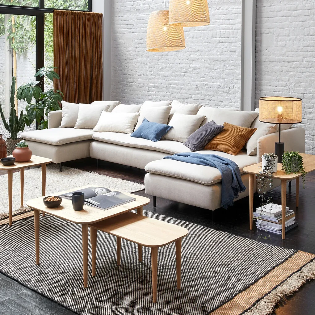 Vloerkleed in jute, Ajow | BIANO