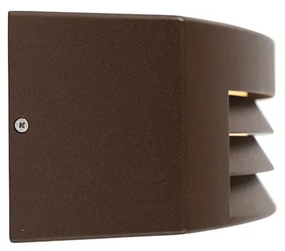 Moderne wandlamp roestbruin IP44 - Hurricane 1