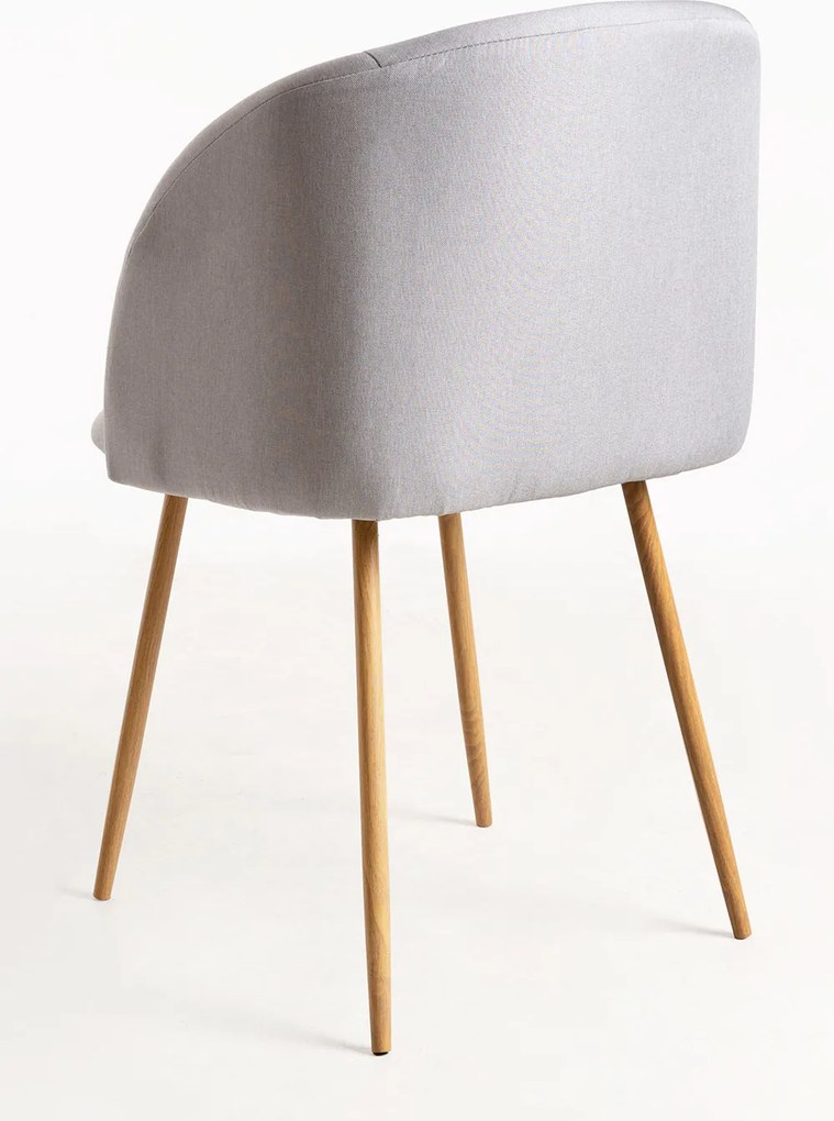 Set 2 Velt Stoffen Stoelen