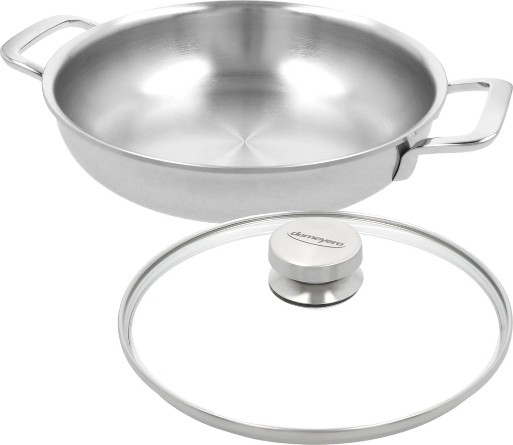 Demeyere Multifunction 7 Koekenpan met glazen deksel 24 cm - Multifunction 7 - Demeyere