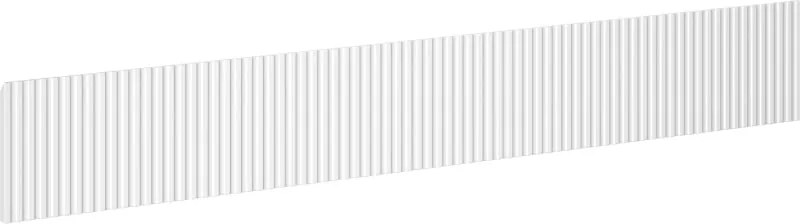 Mexen Rivel geribbeld frontpaneel voor wastafelonderkast 120 x 20 cm, wit mat - 91A20-1200-235-1-01