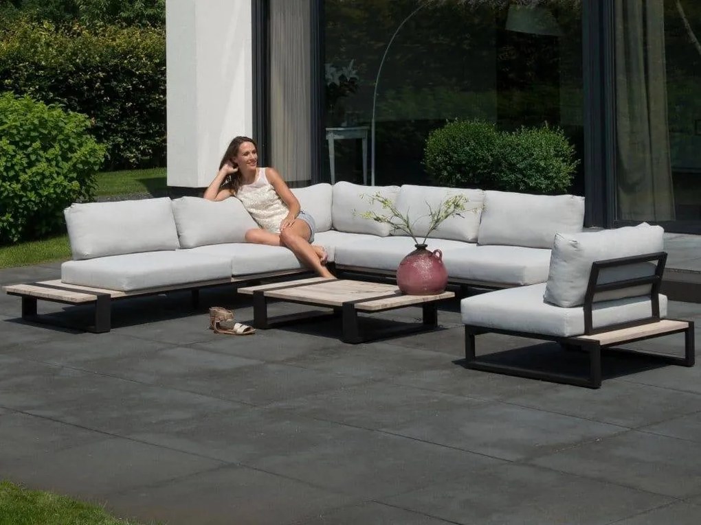 4 Seasons Outdoor | Duke loungeset  Loungeset    houtkleur weerbestendig