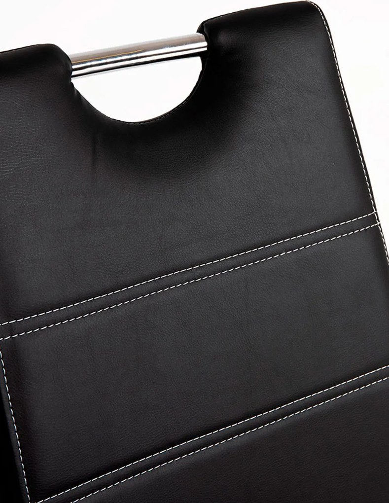 Set 4 Hallen Kunstlederen Stoelen