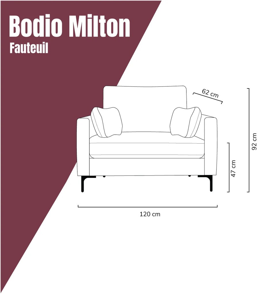Fauteuil Roodbruine Stof