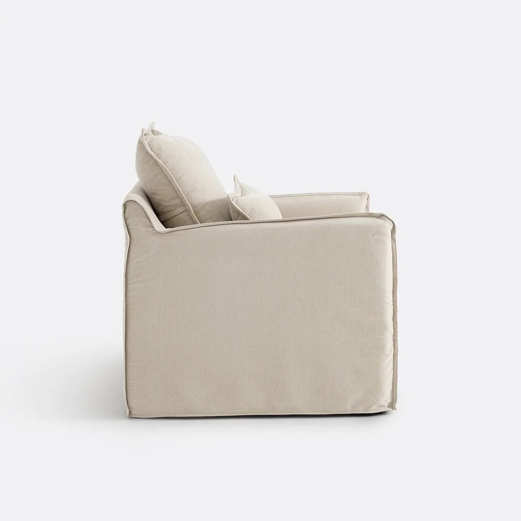 Fauteuil, afneembare hoes, in gemêleerd polyester, ODNA