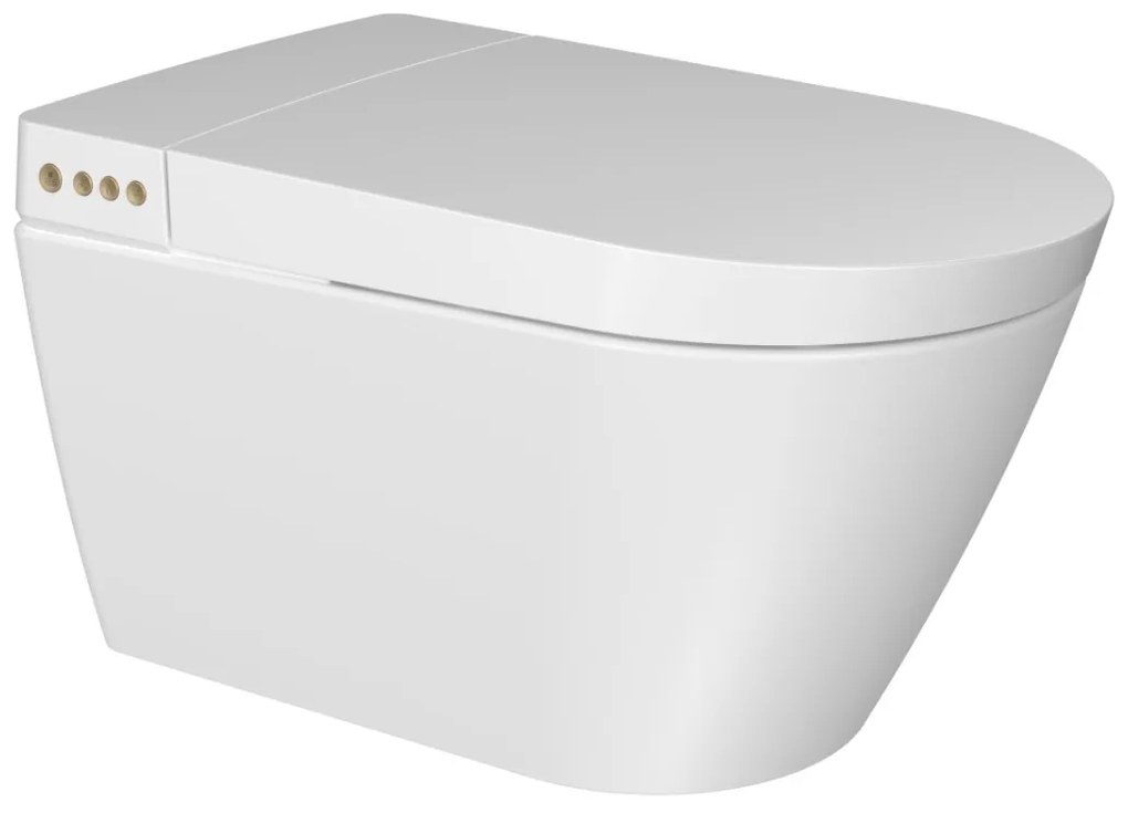SaniGoods Smart douchewc met softclose zitting glans wit