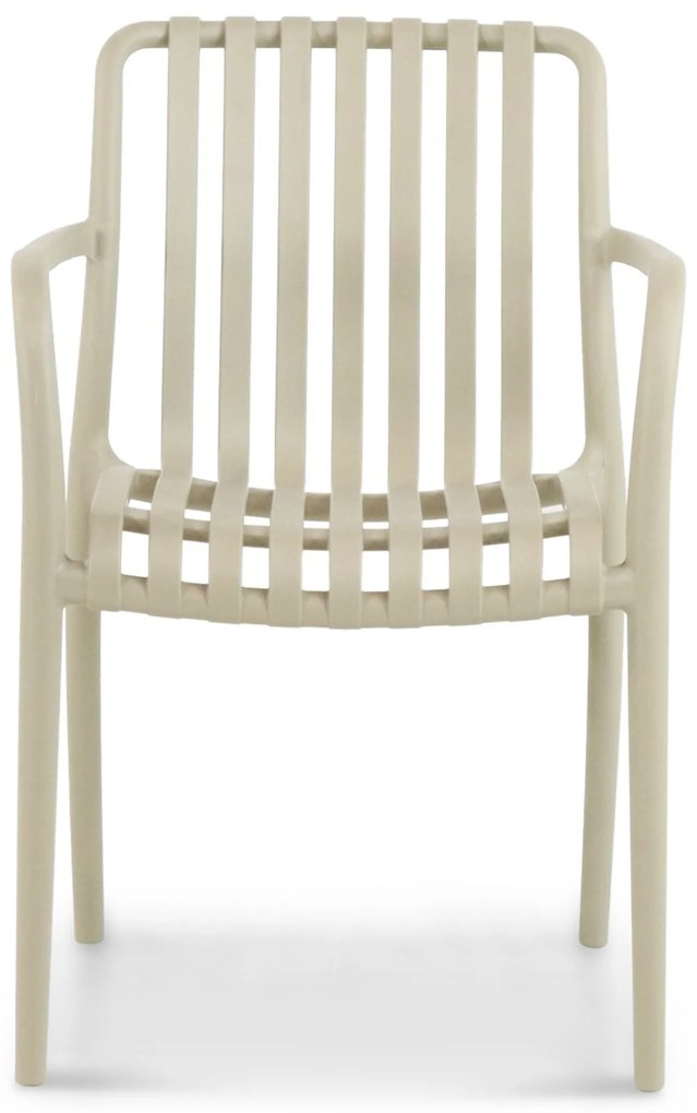 Tuinset 6 personen 210 cm Kunststof Taupe Domani Furniture Vento/Weston