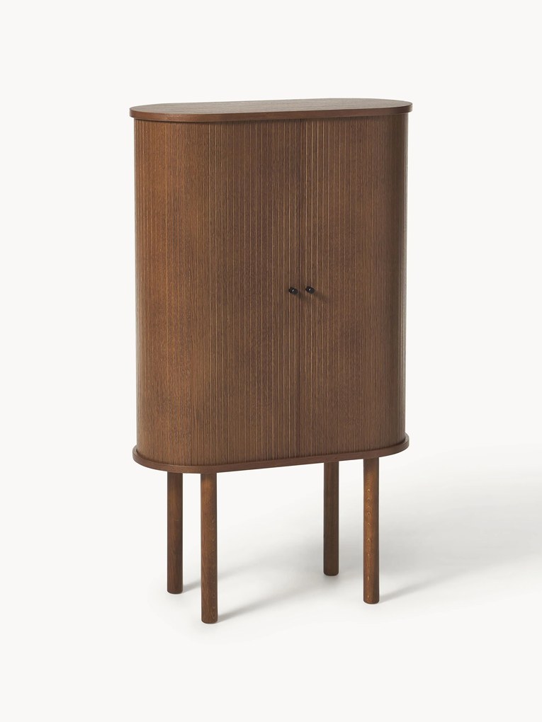 Highboard Calary met gefluteerde voorkant